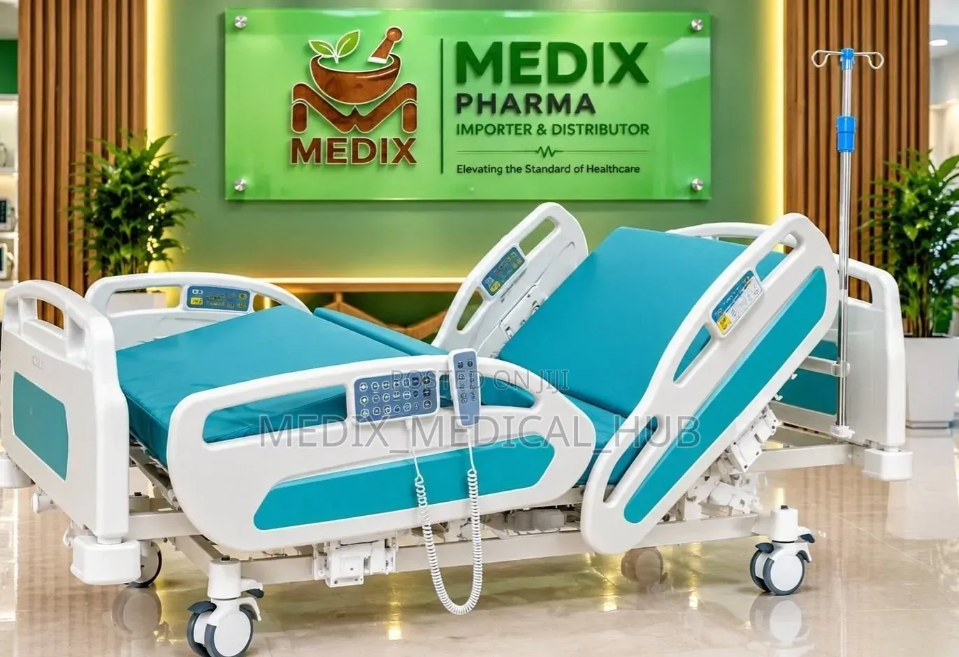 Advanced 5-Function Electric Hospital Bed With Dual Controllers