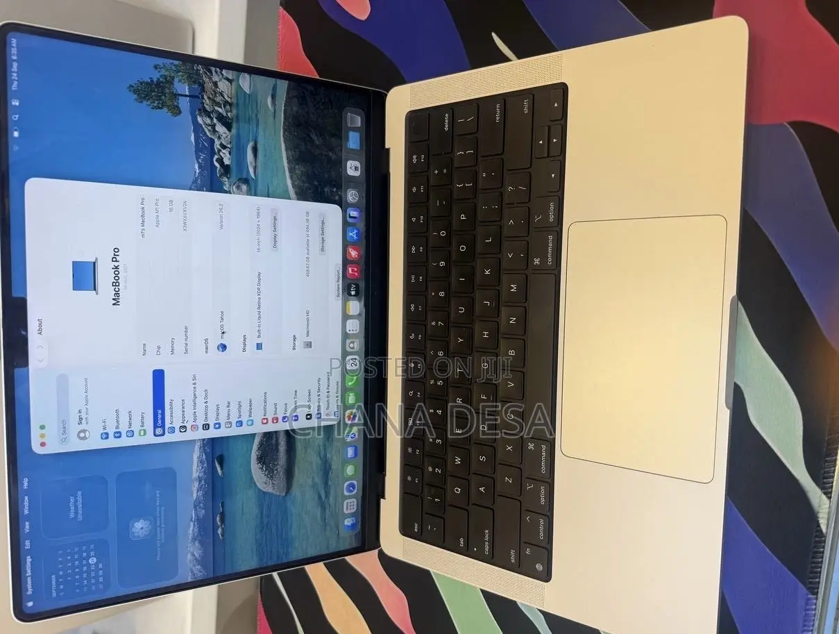 New Laptop Apple MacBook Pro 2021 M1 16GB Apple M1 Pro SSD 512GB