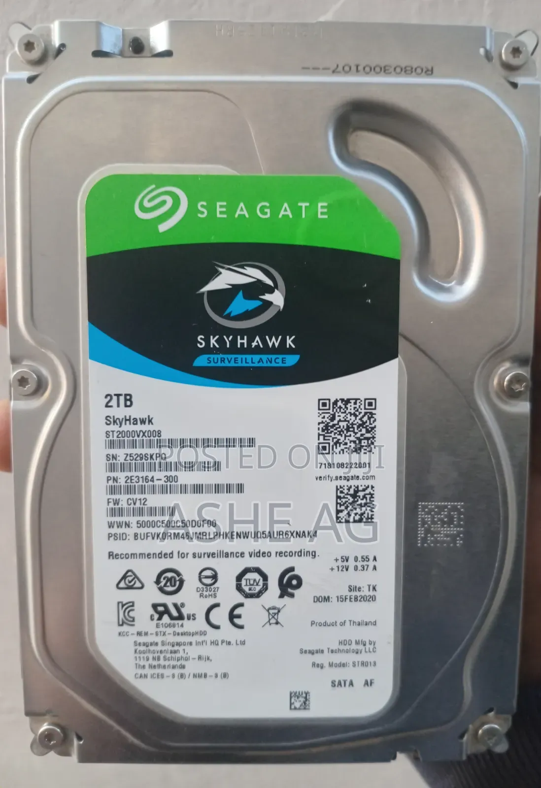 Hard Disk 2tb HDD Seagate Skyhawk