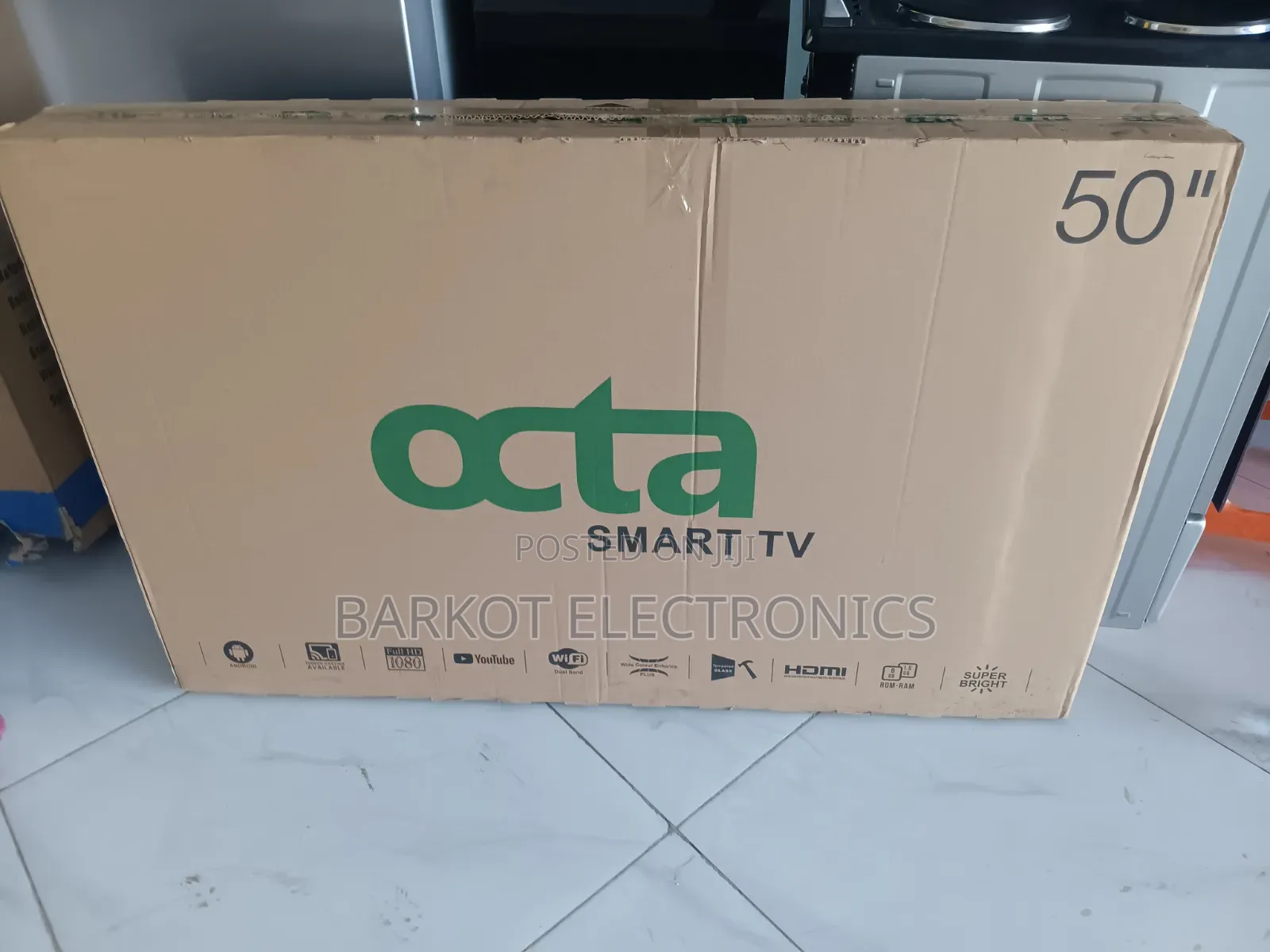 Octa Smart Led TV 50 Inch Andraid Doubel Gelass Screen 2026 Hifi Sp