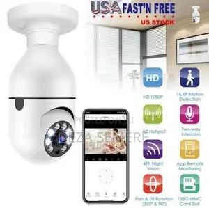 Smart Bulb Camera / Baby Pet Monitor With Two-Way Audio