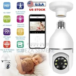 Smart Bulb Camera / Baby Pet Monitor With Two-Way Audio