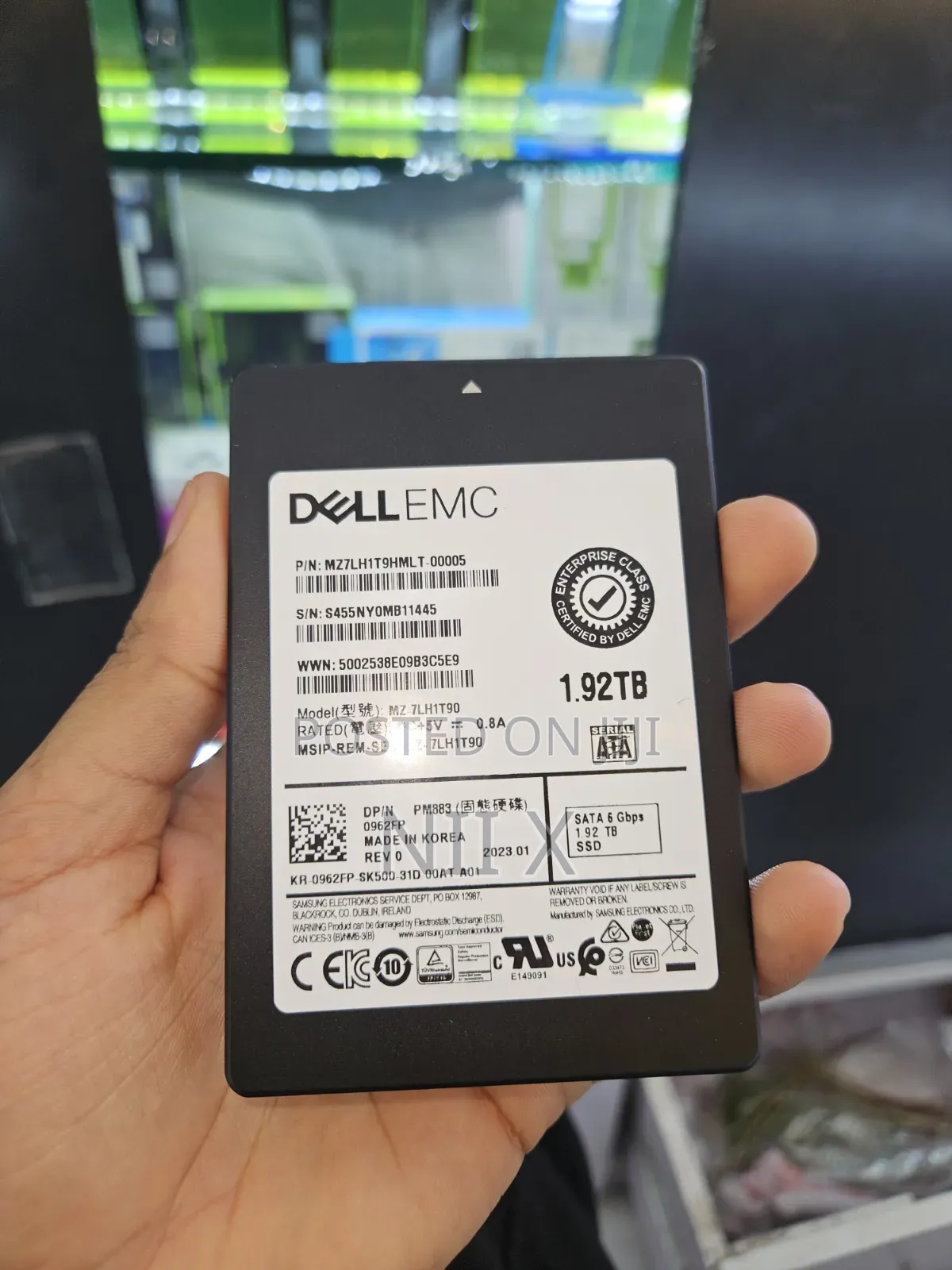  Samsung PM883 1.92TB Enterprise SSD
