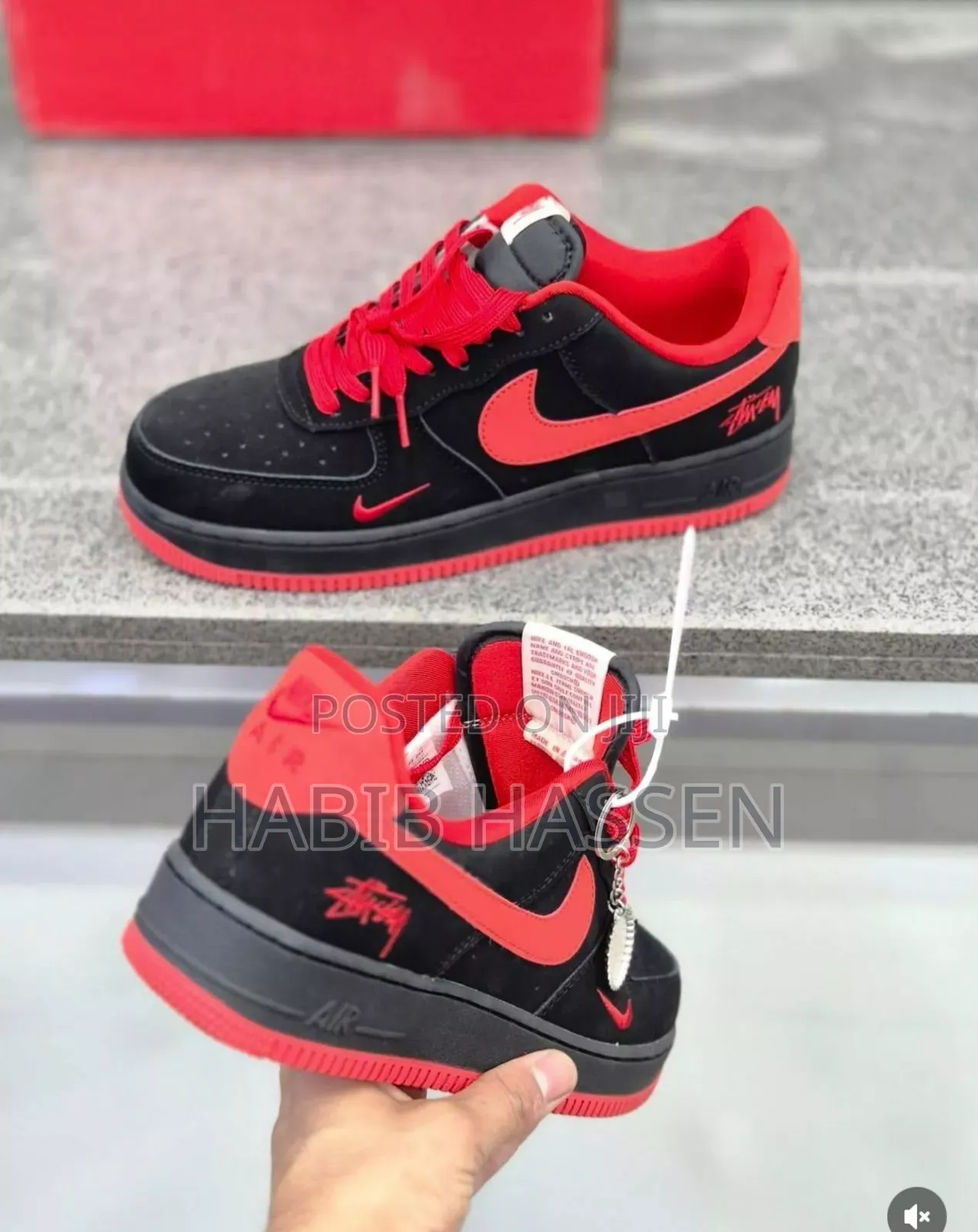  Nike AirForce 1 Low ‘’Bred Style’
 O