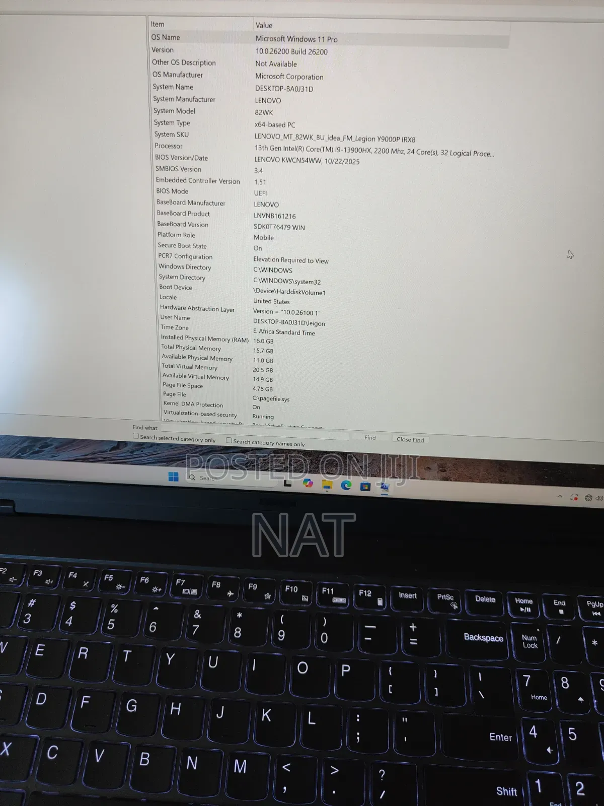 New Laptop Lenovo Legion 5 16GB Intel Core i9 SSD 1T
