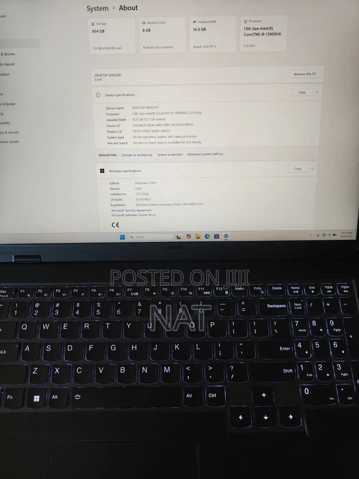 New Laptop Lenovo Legion 5 16GB Intel Core i9 SSD 1T