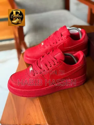 NOCTA #Nike#Air_Force 1 Low ‘Certified Lover Boy’ RED for Men's