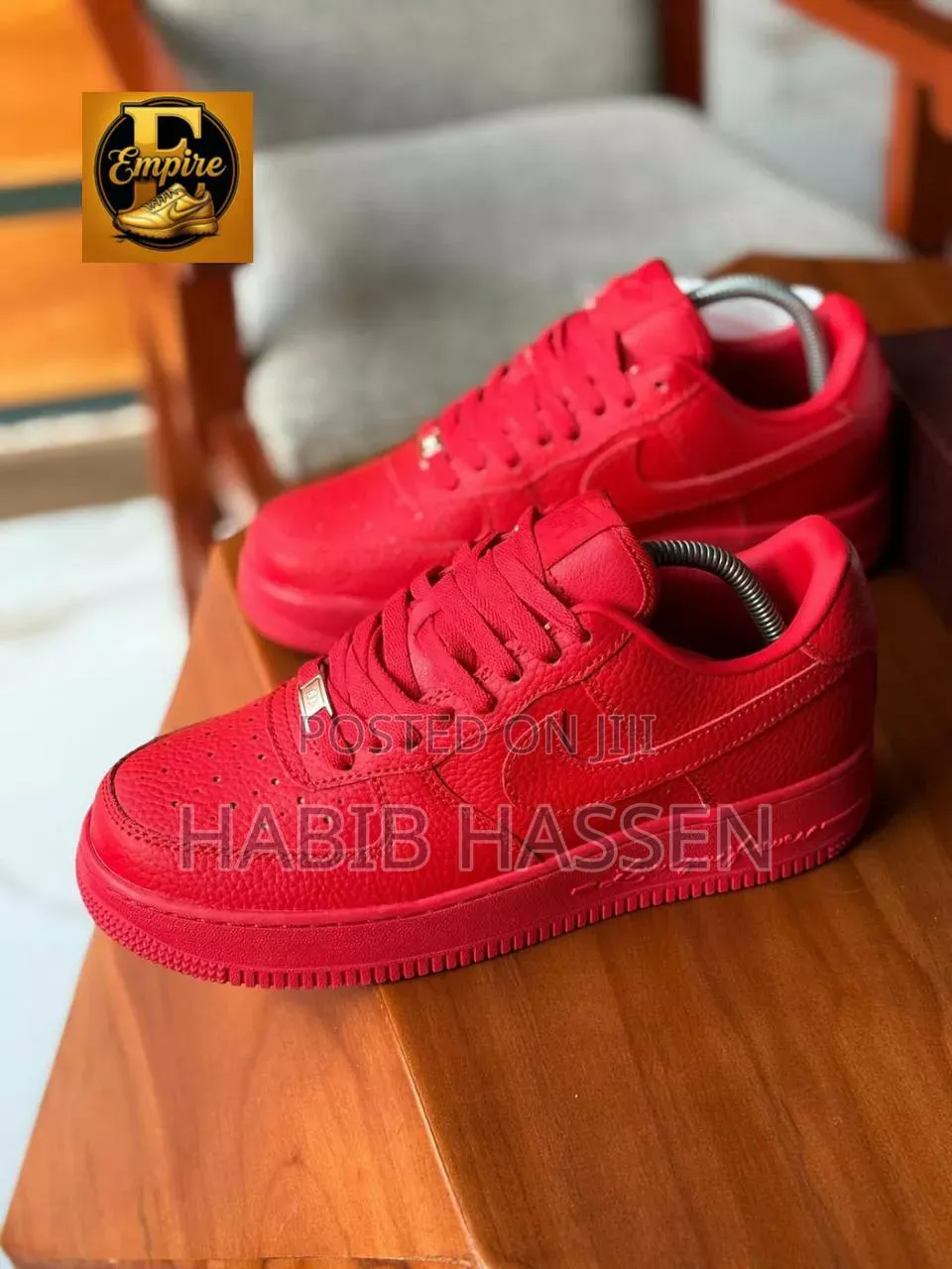 NOCTA #Nike#Air_Force 1 Low ‘Certified Lover Boy’ RED for Men's