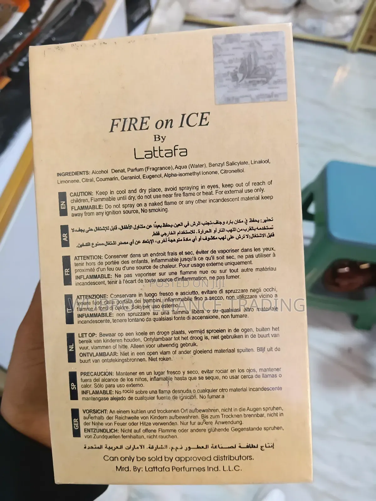 Lattafa Fire on Ice