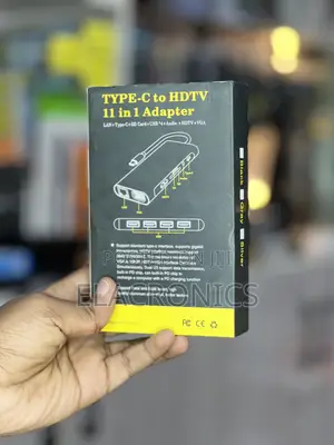 USB C Hub 11 in 1 Type C to HDMI (VGA LAN Adapter)