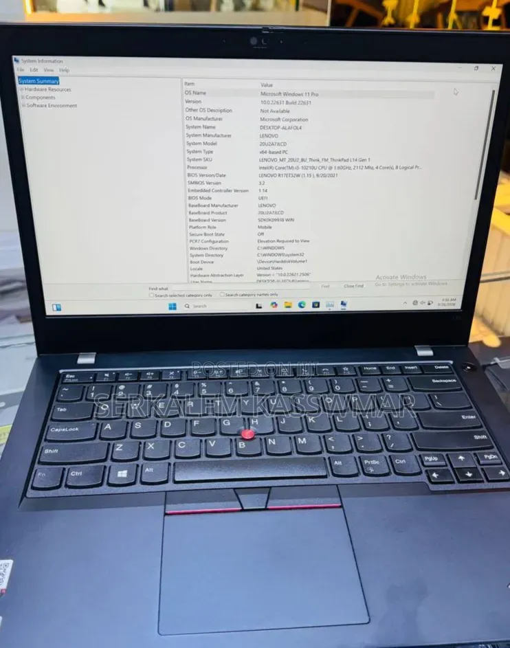 New Laptop Lenovo ThinkPad L14 8GB Intel Core i5 SSD 256GB