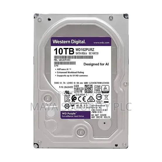10TB Surveillance Harddisk Western Digital HDD