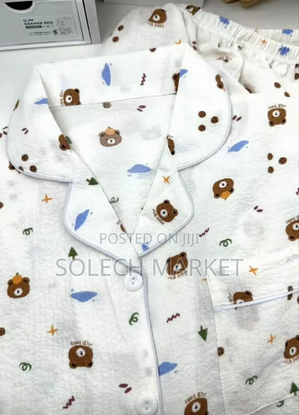 Sweetzer White 3-Piece Pajama