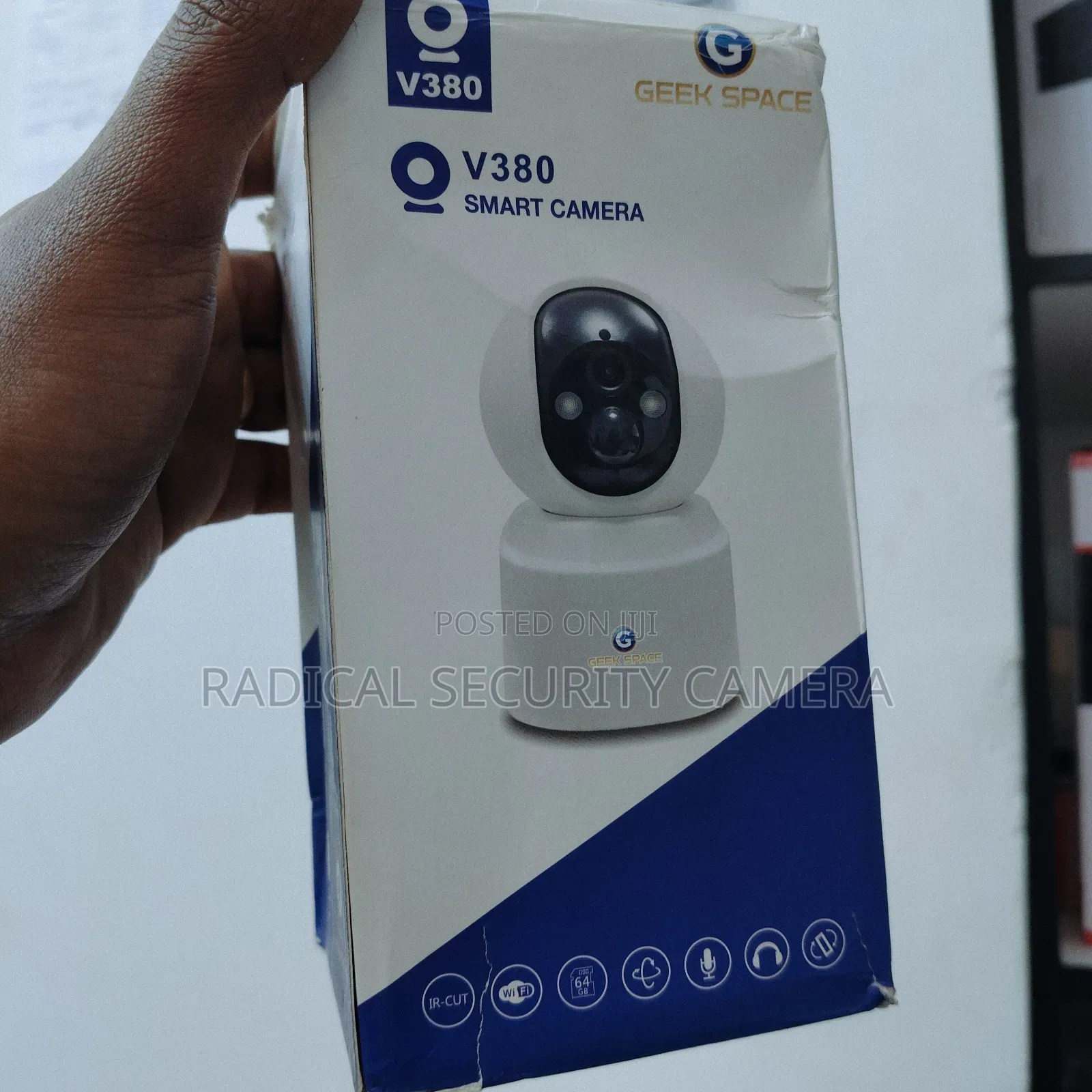 V380 WiFi CCTV Camera 360° Smart Security Camera Rechargeable Battery