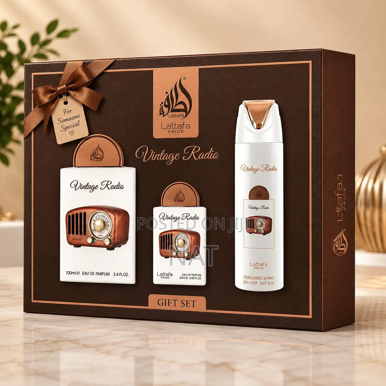 Lattafa Vintage Radio Gift Set