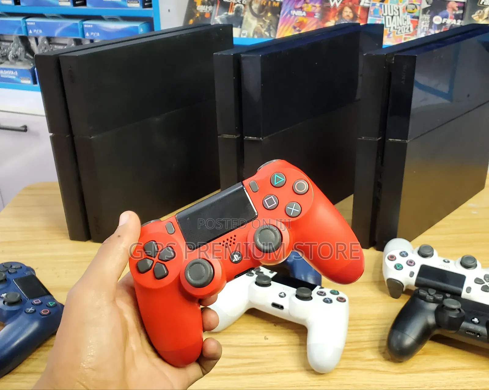 PlayStation 4 Fat Jailbreak 100% ጥራት 2 Original Joystick ከ Poland የመጣ