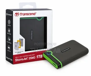 Transcend 1TB External Portable HDD — StoreJet 25M3S