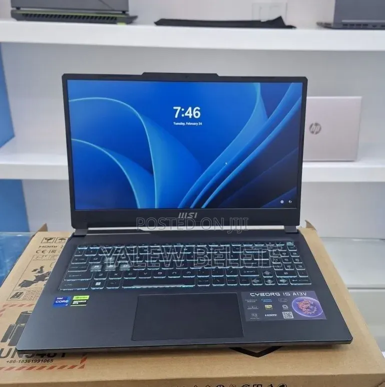 New Laptop MSI Cyborg 15 16GB Intel Core i7 SSD 1T