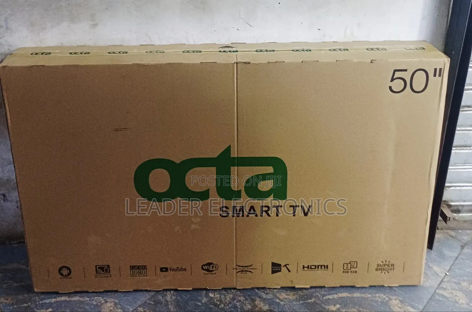 Octa TV 50" Smart TV – Large Screen | Modern Design Powerful