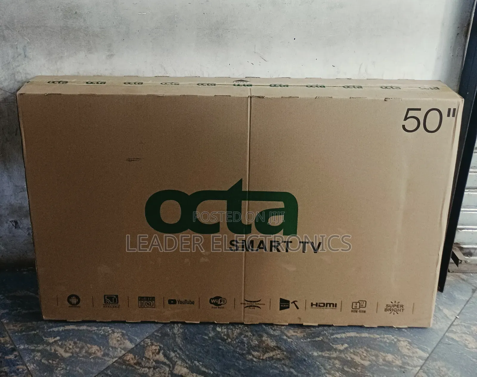 Octa TV 50" Smart TV – Large Screen | Modern Design Powerful