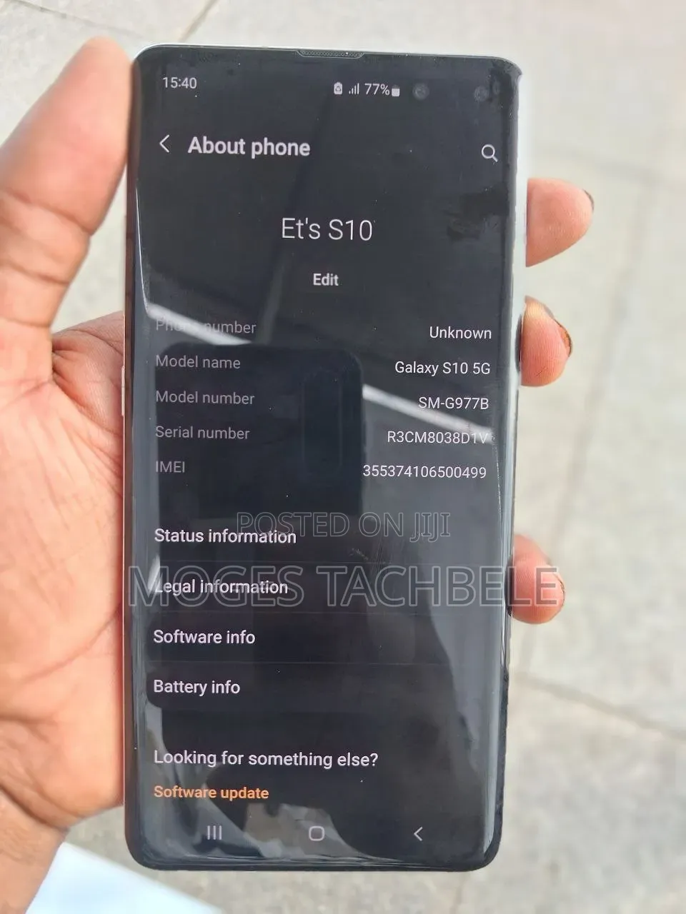 Samsung Galaxy S10 5G 256 GB Silver