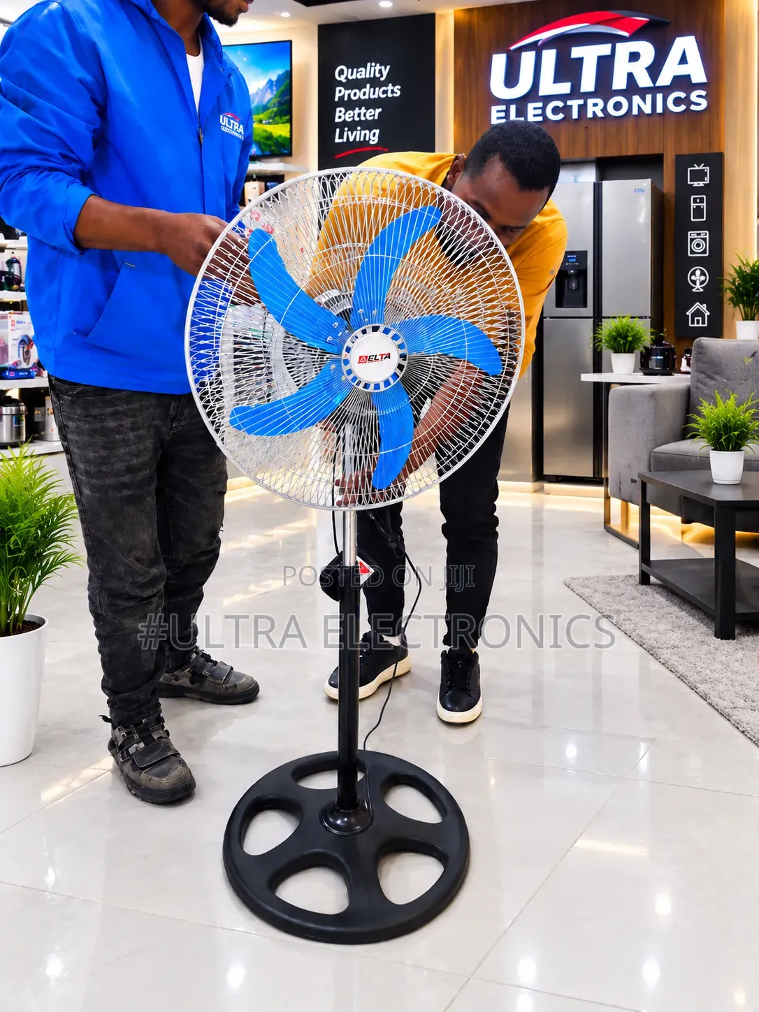 Proud 18-Inch Industrial Pedestal Fan Powerful Airflow