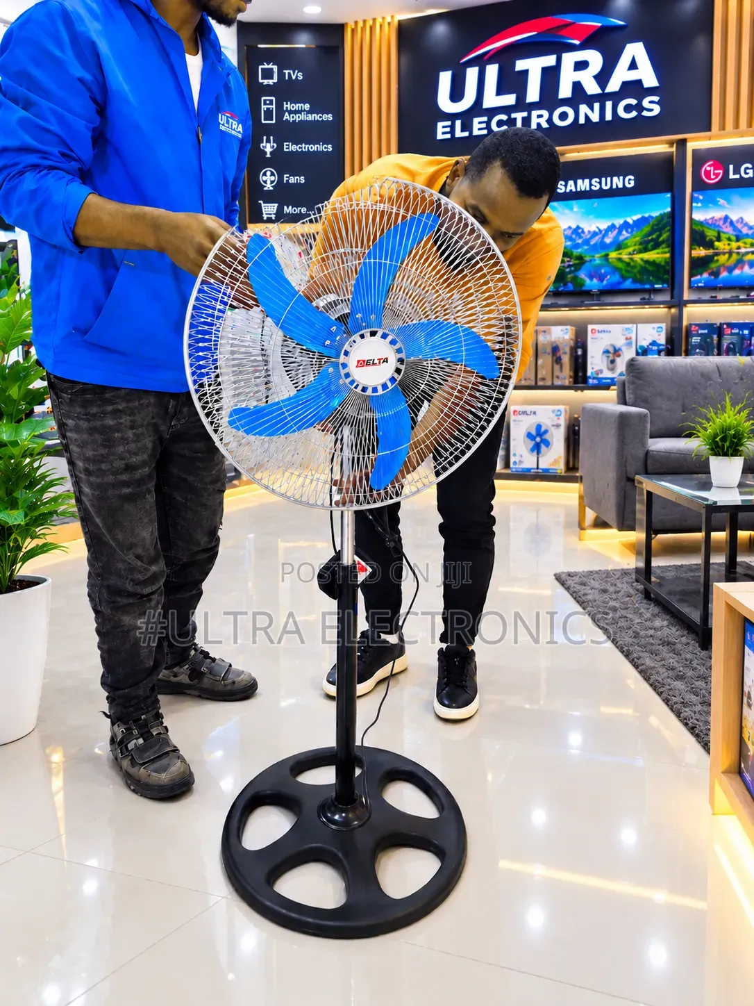 Proud 18-Inch Industrial Pedestal Fan Super Powerful Airflow