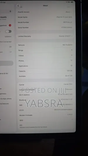 New Apple iPad Air 11 (2026) 128 GB Silver