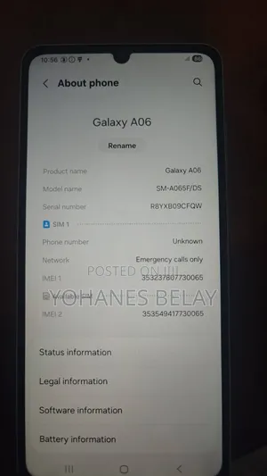 Samsung Galaxy A06 64 GB White