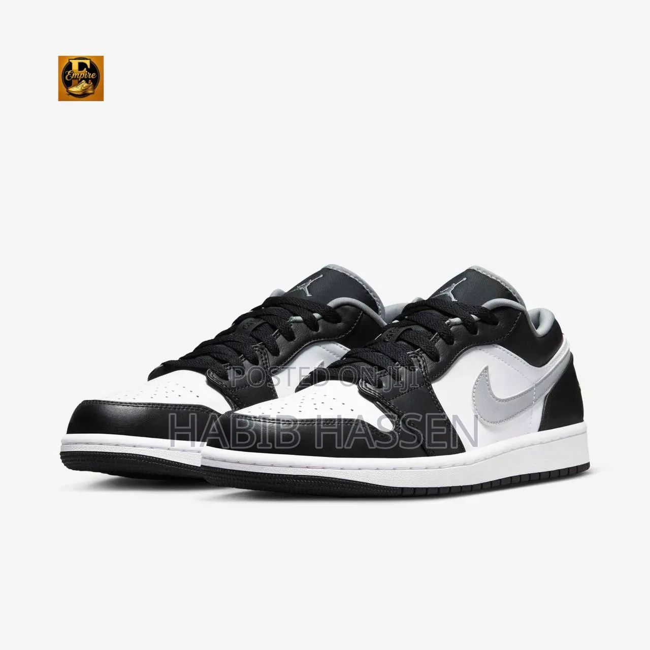 Air Jordan 1 Low "Black/White/Particle Grey"