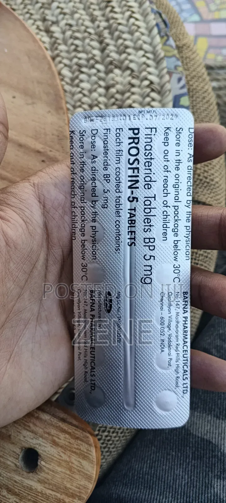 Finastride 5 Mg