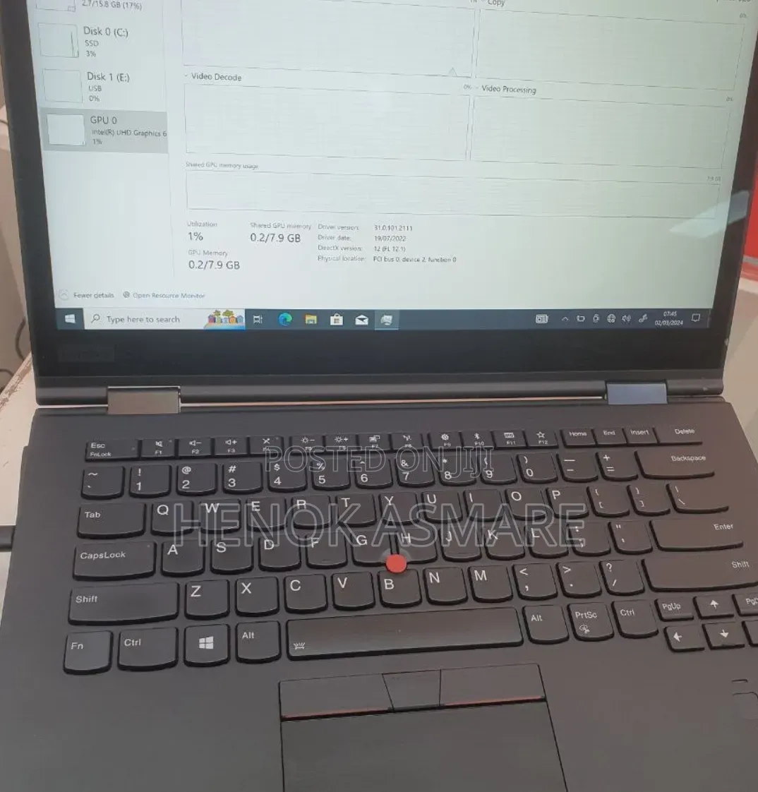New Laptop Lenovo ThinkPad Yoga 16GB Intel Core i7 SSD 512GB