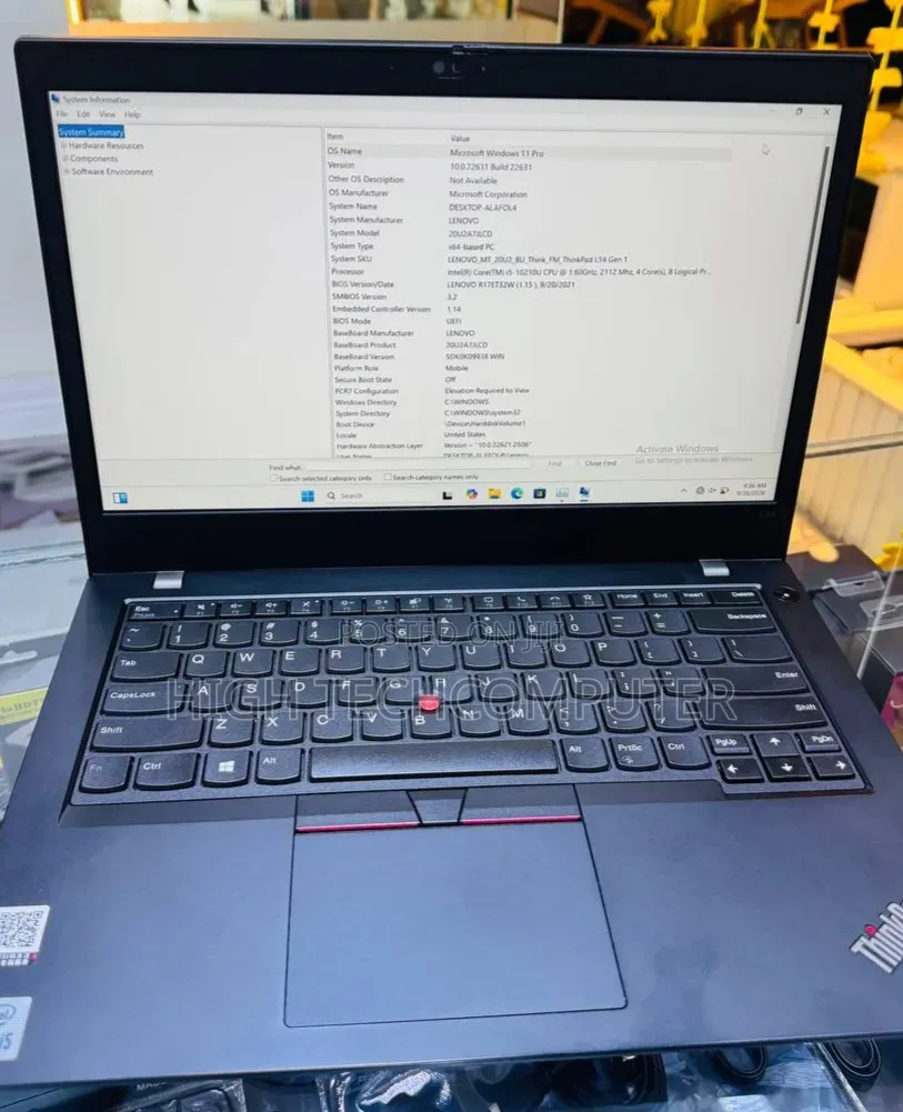 New Laptop Lenovo ThinkPad L14 8GB Intel Core i5 SSD 256GB