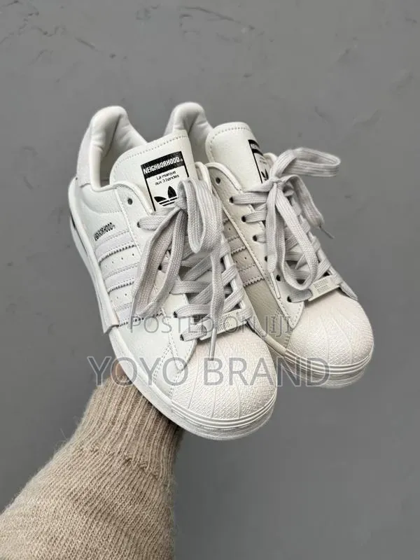 Adidas Superstar X Neighborhood Sneakers Cream/White Unisex Shoes