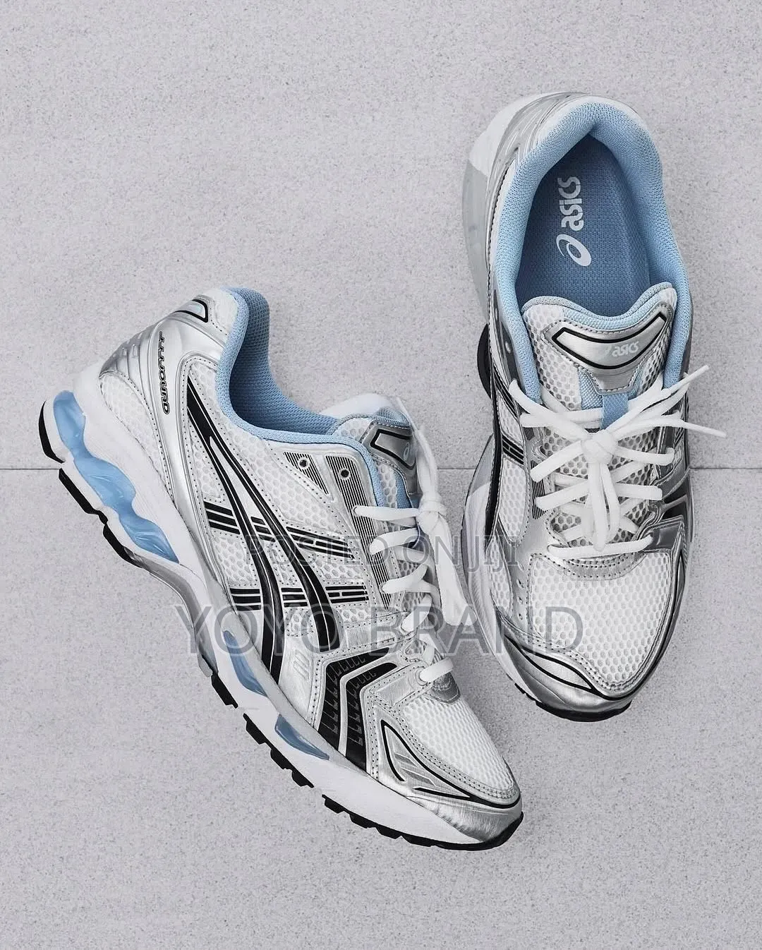 ASICS GEL-KAYANO 14 X JJJJound White/Black (Ice Blue) Unisex Sneaker