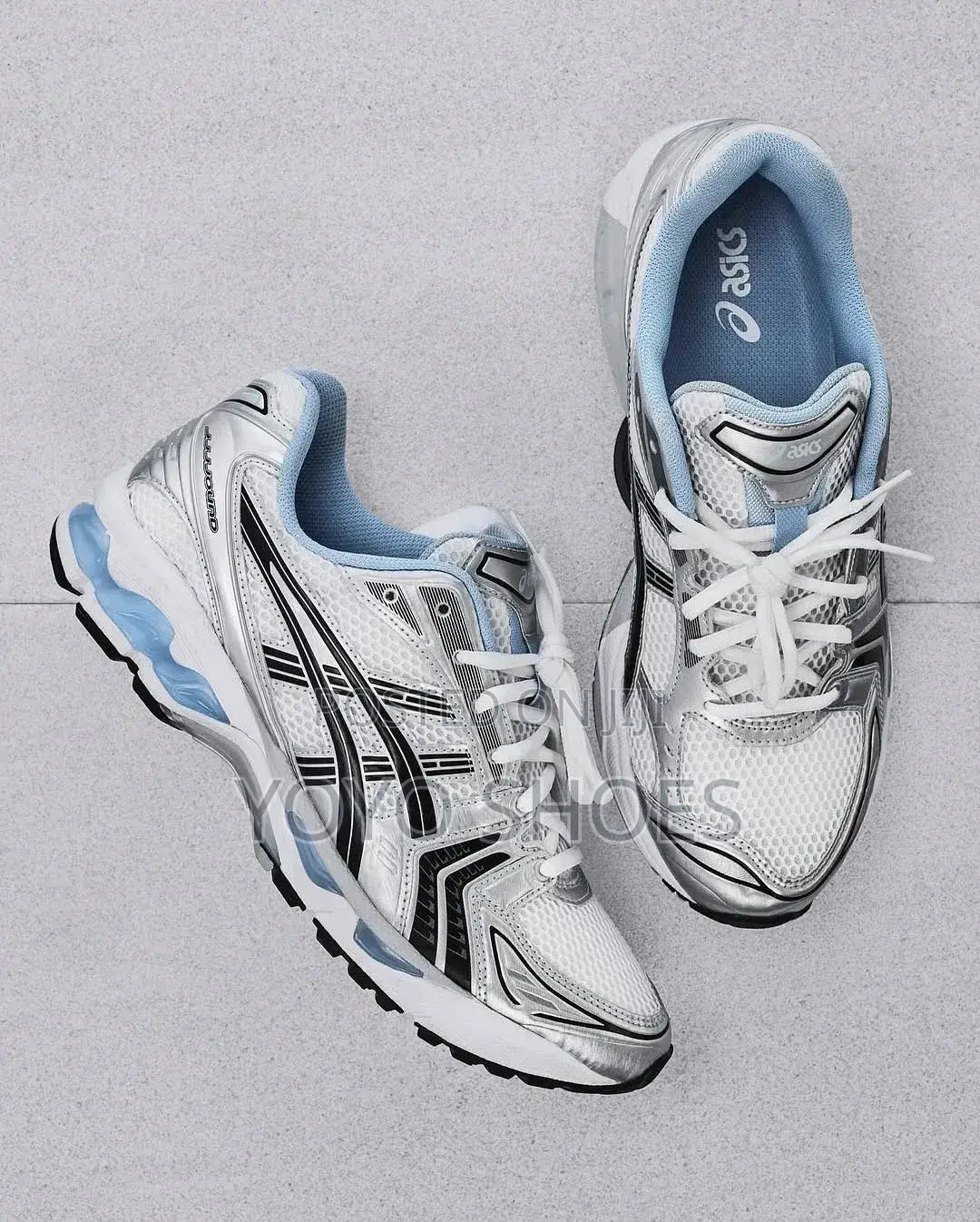 ASICS GEL-KAYANO 14 X JJJJound White/Black (Ice Blue) Unisex Sneaker