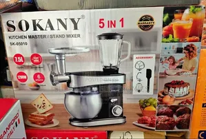 SOKANY Kitchen Master Stand Mixer 5-in-1 – 1200W 7.5L Bowl | 6 Speeds