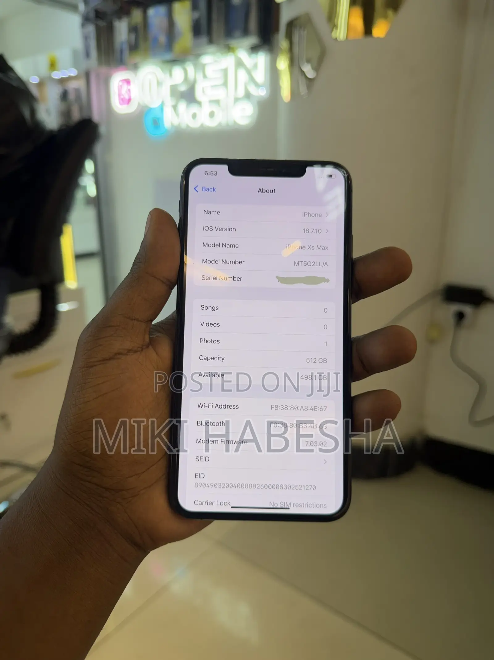 New Apple iPhone XS Max 512 GB Black