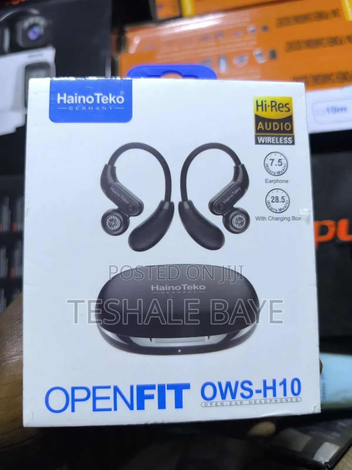 Haino Teko (ጀርመን) OPENFIT OWS-H10 የጆሮ ማዳመጫ