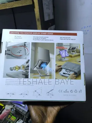 360 ዲግሪ የሚዞር የላፕቶፕ እና ታብሌት መቆሚያ (Stand