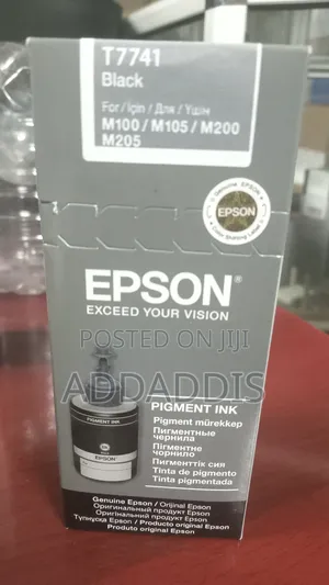 New Genuine Epson T774 Ink Bottle (Black)
