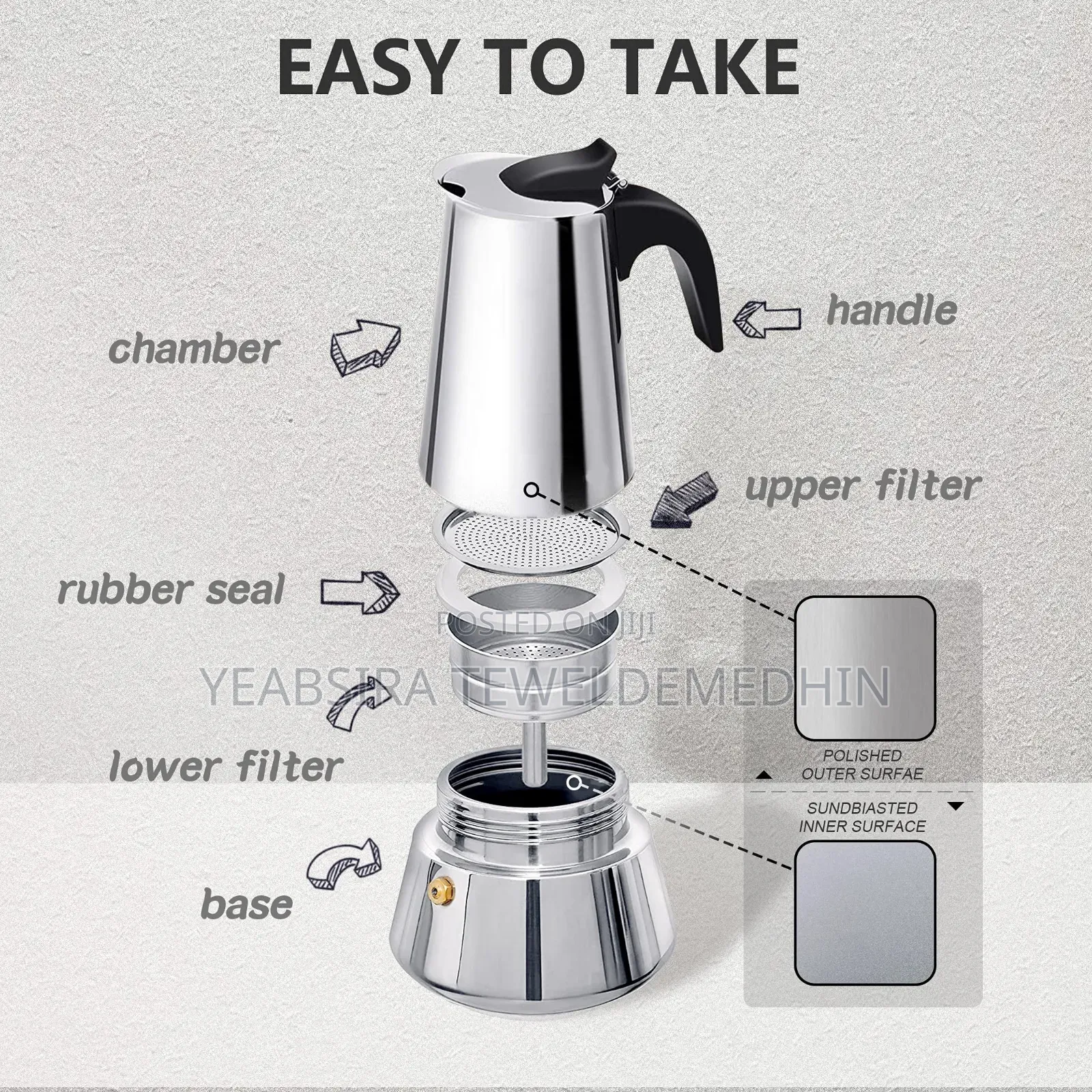 Stainless Steel Espresso Maker