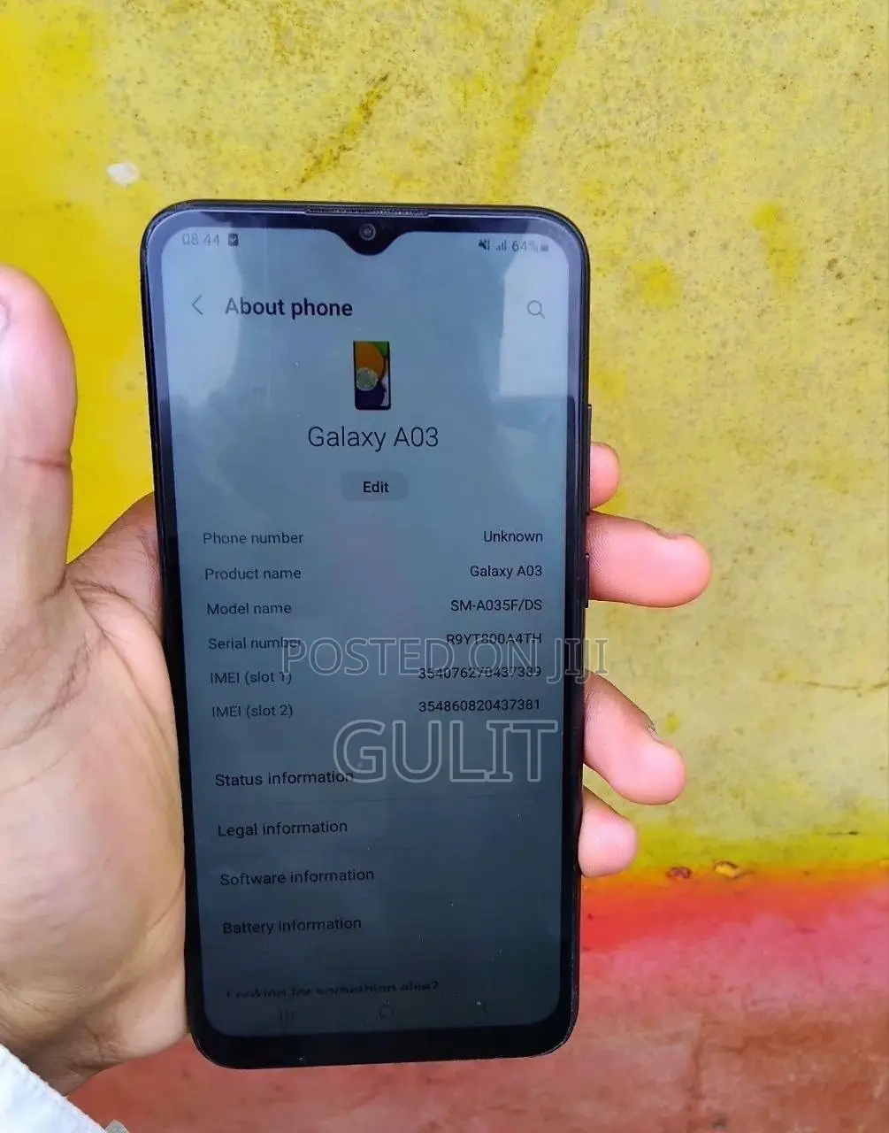 Samsung Galaxy A03 64 GB Black
