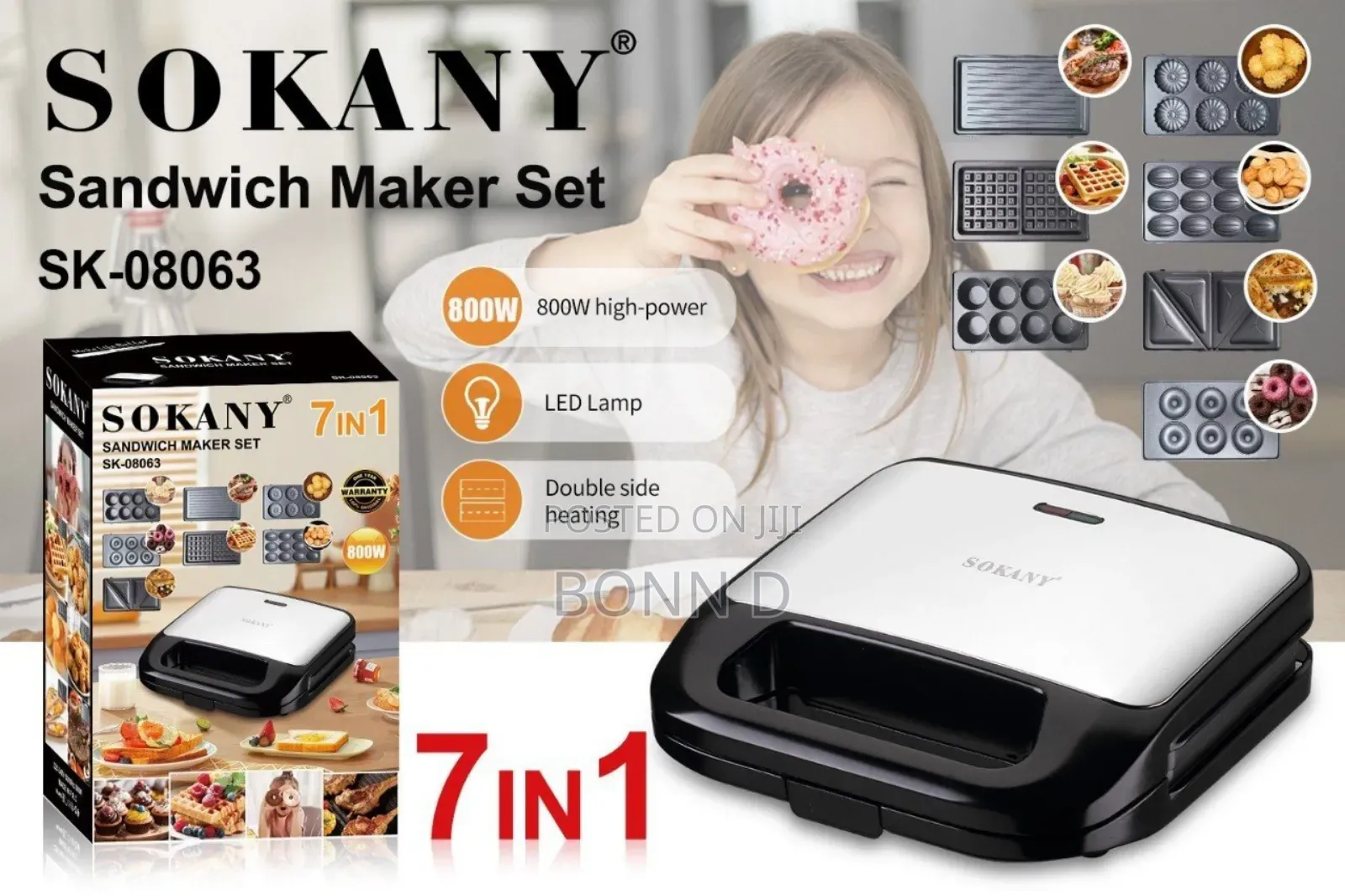 Sokany 7 in 1 Sandwich Maker Set