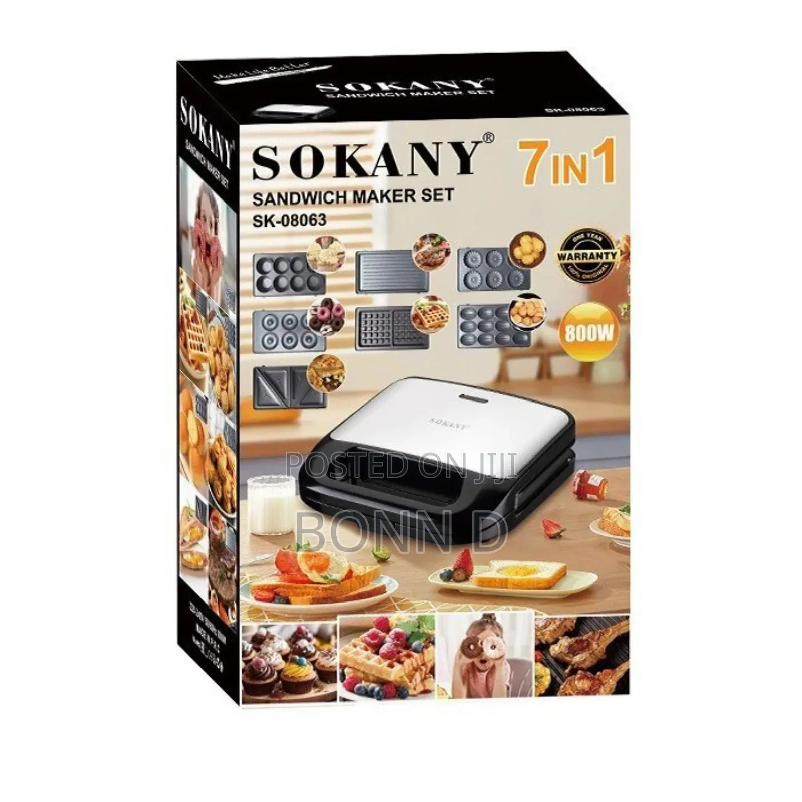 Sokany 7 in 1 Sandwich Maker Set