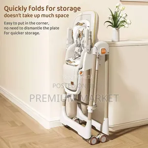Baby High Chair ከፍ ያለ የህፃናት ወንበር፣መመገቢያ እና መያዣ