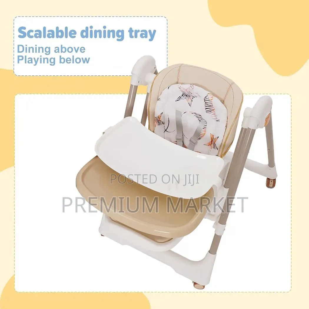 Baby High Chair ከፍ ያለ የህፃናት ወንበር፣መመገቢያ እና መያዣ