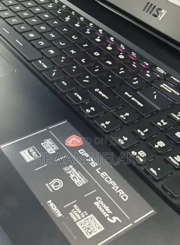 New Laptop MSI GP75 Leopard 16GB Intel Core i7 SSD 512GB