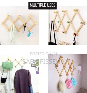 Wooden Expandable Wall Rack