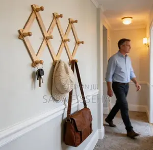 Wooden Expandable Wall Rack